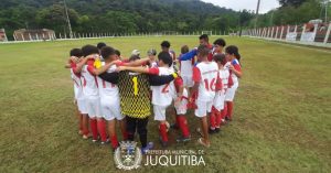 Prefeitura Municipal de Juquitiba  Escolinha de Futebol de Juquitiba  participa dos jogos festivos da cidade de São Lourenço